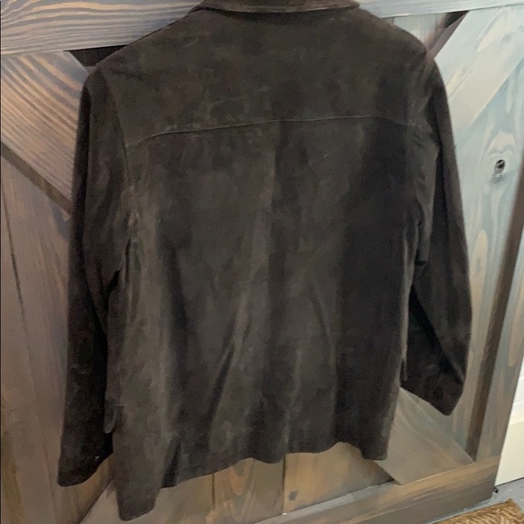 Old Navy suede leather coat - Picture 3 of 4